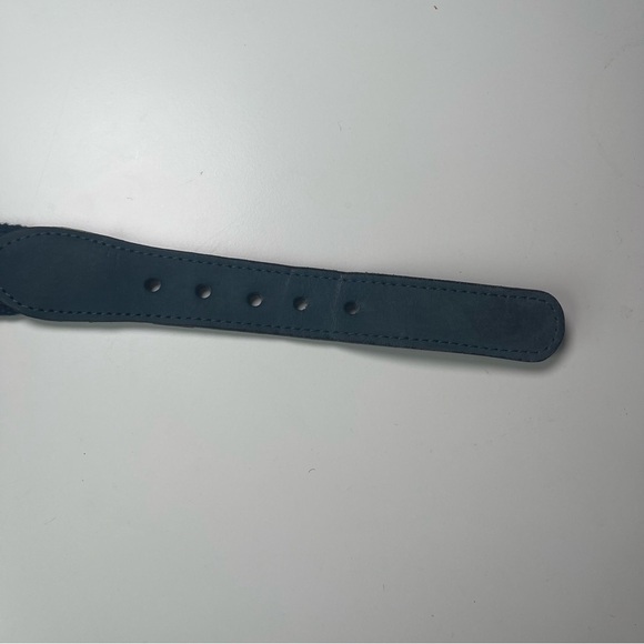 ZEPPELIN Blue Marlin Fish Leather Belt Solid Brass Buckle Made in USA Men’s 42 - Picture 8 of 8